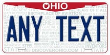 Ohio 2013 Personalized Car License Plate Any Text picture