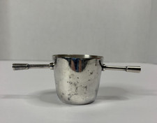 Vintage Silver Plate Jigger Bottoms Up Rollover Tipping Cocktail Silverplated picture