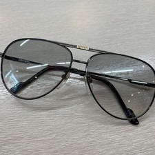 Ferrari Aviator Metal Sunglasses Silver Black Gradient Double Bridge 59mm picture