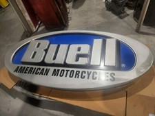 Buell American Motorcycles Lighted Dealer Lexan Embossed Sign 39x88 picture