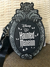 Loungefly Disney Haunted Mansion Glow in the Dark Mini Crossbody Bag Gray/Black picture