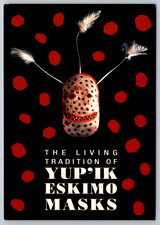 c1990s Washington DC National Museum of Natural History Yupik Masks Postcard picture
