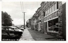 Street Scene Bridgeport AL c1950s Hammers Dept Store RPPC Postcard COPY picture