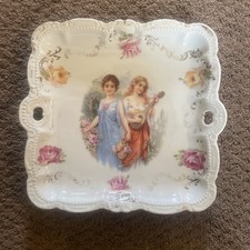 Square PM Bavaria Tray w/ Two Pretty Girls picture