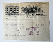 1913 Billhead Denver Colorado Austin Candy Co Confectioners Market St vignette picture