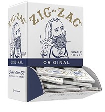 ZIG-ZAG Rolling Paper Original White 70mm Size - (48-Pack) Display Box picture