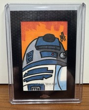 2014 Topps Chrome R2D2 Sketch Joe Hogan Auto R2-D2 picture