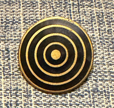 ROUND Black Enamel Pin? Found this in a box of old military stuff no ID picture