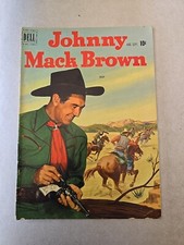Johnny Mack Brown #6 Aug Sep 1951 Dell Comics - Western Photo Cover Jesse Marsh picture
