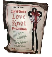 Vintage Macrame fun Fibre-Craft Hanging Christmas Love Knot Decoration Craft Kit picture
