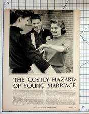 1960 LIFE Magazine Print Ad Article Young Marriage Charlotte NC Vintage Ephemera picture