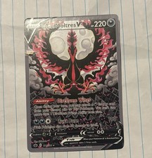 Pokémon TCG Galarian Moltres v Chilling Reign Card 177/198 Mint Condition picture