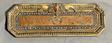c1920s Antique EGYPTIAN cast iron Masonic Shriner's Sphinx FOUNTAIN PEN TRAY picture