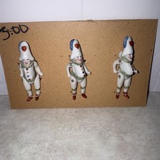 3 Antique German Soldiers On card Hertwig & Co picture