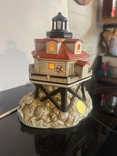 Vintage 1995 Geo. Z. Lefton Lighthouse Thomas Point 0088/3000, music box works picture