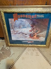 Remington Woodsman Bullet Knife Adv With Wolves  26x30 Very Old Nice Framed Pic picture