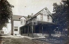 1915 Lakeside Hotel Rest Cottage Druce Lake IL Illinois RPPC Postcard COPY picture