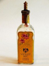 Vintage Richard Hudnut, Violet Sec Toilet Water, Perfume Bottle Empty Circa 1896 picture