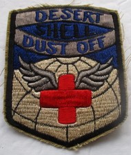 MED EVAC'S DESERT SHIELD DUST OFF MEDICAL DETACHMENT MIDDLE EAST WARS PATCH picture