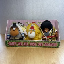 Jib Jab CAN’T WE ALL JUST GET ALONG? Schlomo Hanukkah Santa Claus Kwanzaa Guy LN picture