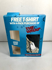 Vtg 1990s Winston Cigarettes Promo The Wrap Box & T-Shirt New Old Stock Black XL picture