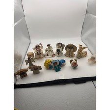 VTG Angel Figurine Lot 11pc Elayne Watrus Gail Laura Christmas Decor Folk Art picture