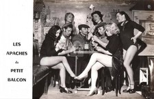 French Prostitutes & Gambling Poker Saloon c1950 RPPC Photo Postcard COPY picture
