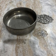  Vintage Wilcox Pewter Porringer Bow picture
