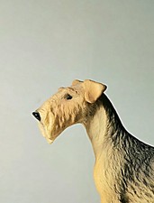 Vintage 1988 North Light Airedale Terrier Figurine England Model 67 Mint 4x4