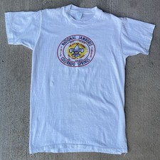 Vintage 1960 Boy Scouts BSA National Jamboree Colorado Springs Tee Mens Medium picture