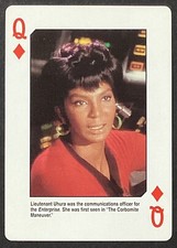 Lieutenant Uhura Nichelle Nichol Star Trek Single Swap Wide Playing Card picture