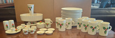 Vtg Holt Howard Christmas Holly Berry 43 Piece Tableware  Collection picture