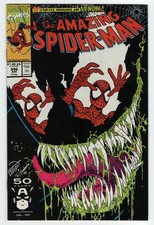 Amazing Spider-Man #346 VF/NM 9.0 Raw High Grade Key Issue Iconic Venom Cover picture