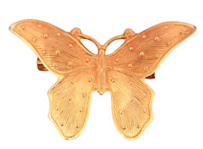 Vintage Gold Tone Butterfly Brooch Pin picture