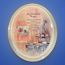 Vintage My Mealtime Prayer Plaque Wall Hanging Religious Kitchen Cottagecore picture