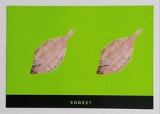 Kangol Footwear Promotional Postcard - SOLES Fish Shoes Art Card picture