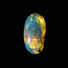 Genuine Authentic Blue Amber Polished Stone 19mm picture