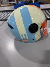 DOT APPROVED RETRO 3/4 OPEN FACE MOTORCYCLE HELMET MOPED MOTORBIKE | TRIANGLE picture