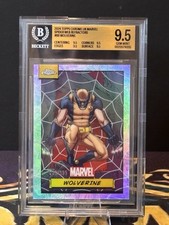 2024 TOPPS CHROME MARVEL SPIDER WEB REFRACTOR WOLVERINE /399 BGS 9.5 Gem Mint picture