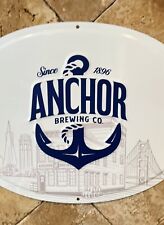 Anchor Brewing Company Oval Metal Tin Sign - NEW —+++- picture