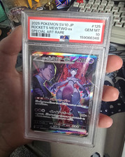 Rocket's Mewtwo ex 125/098 SV10 The Glory of Team Rocket JP SAR Holo PSA 10 picture