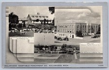 K60/ Kalamazoo Michigan Postcard c1940s 2View Vegetable Parchment Factory 419 picture