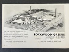 1952 Lockwood Greene Architects Engineers Coosa Pines AK B&W Vintage Print Ad picture