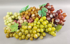 MED/LRG VTG Rubber Grape Cluster Bunches | Variety of Colors Décor | Lot of 5 picture