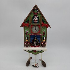 Avon 2011 Tick Tock Till Christmas Animated Lighted Cuckoo Clock Ex Working Cond picture