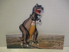 Vintage c1990s Sinclair Oil Dinosaur T-Rex Balloon Cardboard Standee - RARE picture
