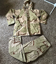 US Military ECWCS Desert Camo Parka & Pants Set Large R Parka/L Long Pants picture