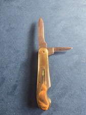 Vintage Antique 2 Blade Remington UMC Brass Easy Open Jack Pocket Knife picture