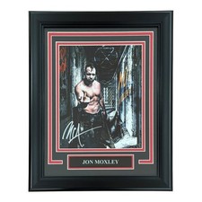 Dean Ambrose Jon Moxley Autographed WWE AEW Wrestling Deluxe Framed 8x10 Photo - picture