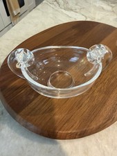 Vintage Signed Steuben Crystal Snail Scroll Open Sugar Bowl 5 1/4”  gorgeous picture